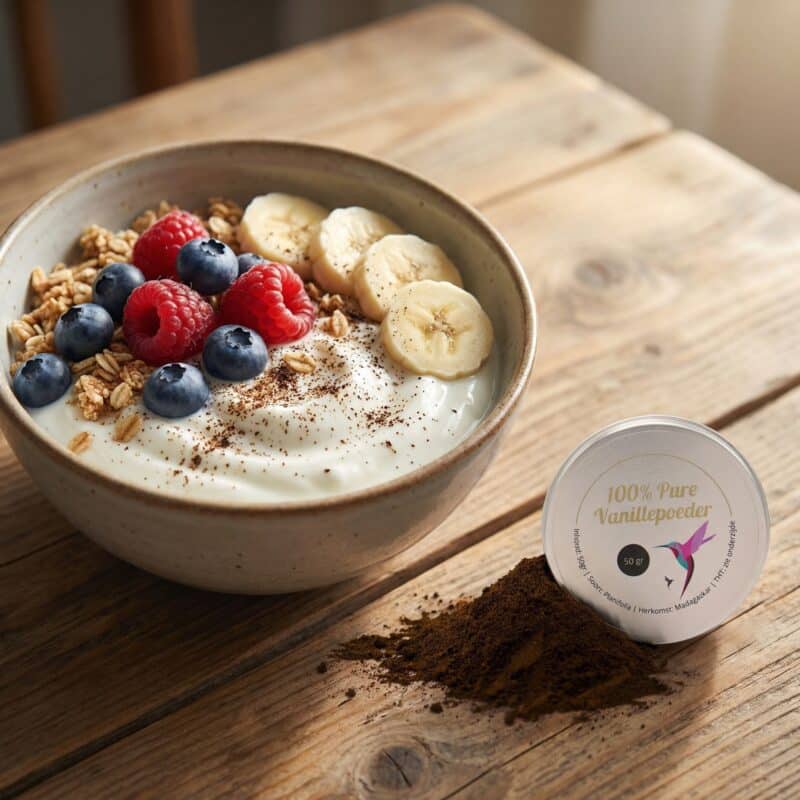 Yoghurt met Vanillepoeder