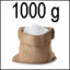 1000 gram zout