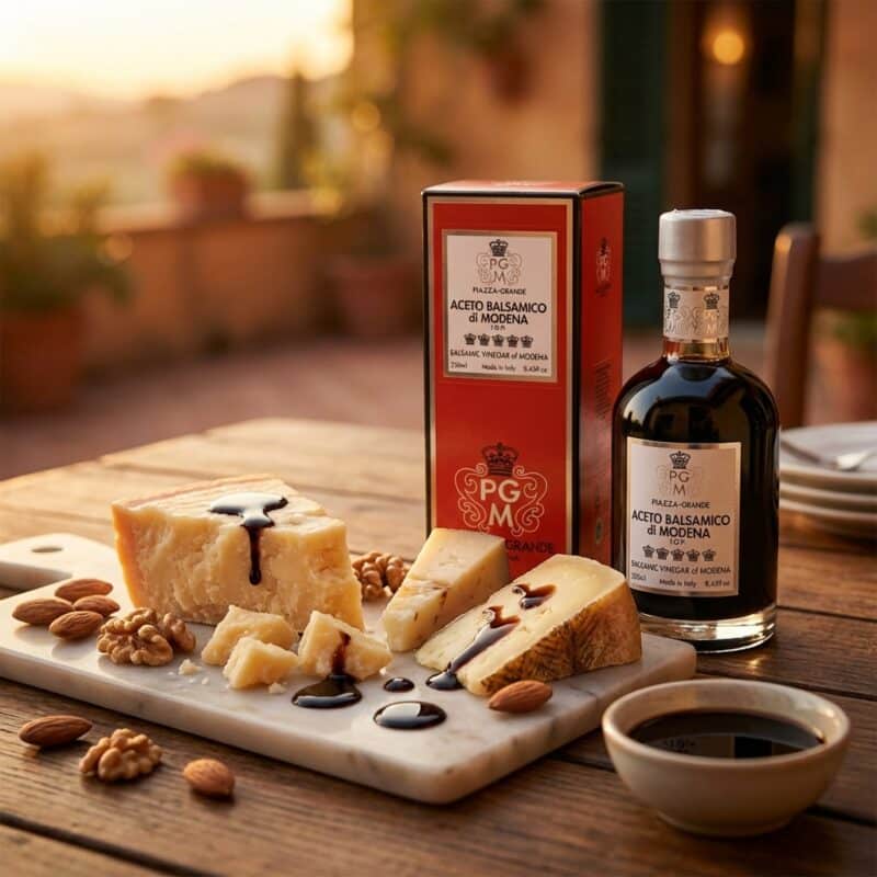 Kaasplank met Piazza Grande balsamico 5 kronen 9 jaar