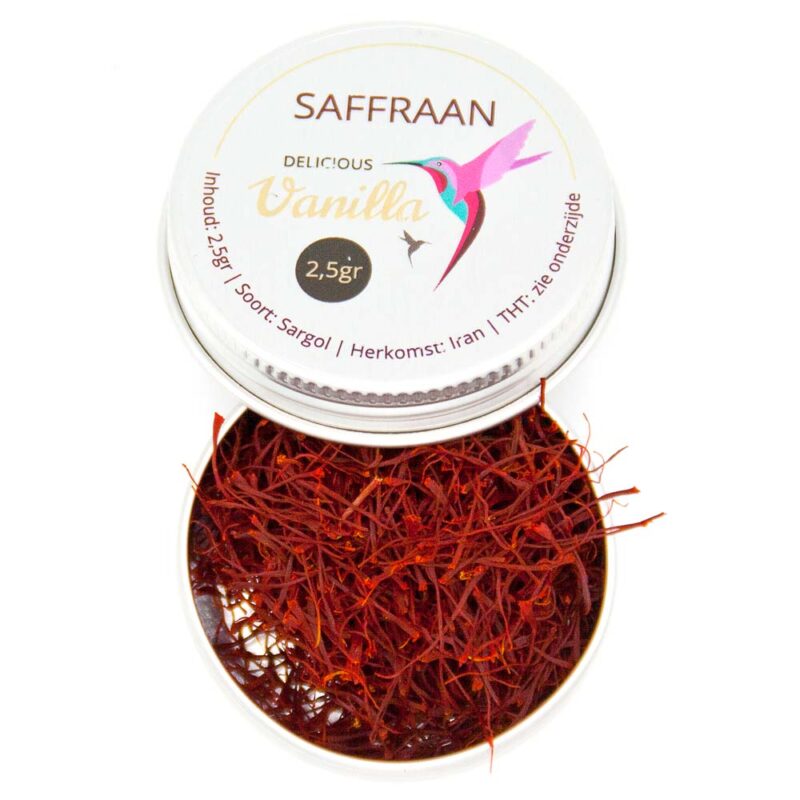 saffraan draden 2,5 gram inhoud