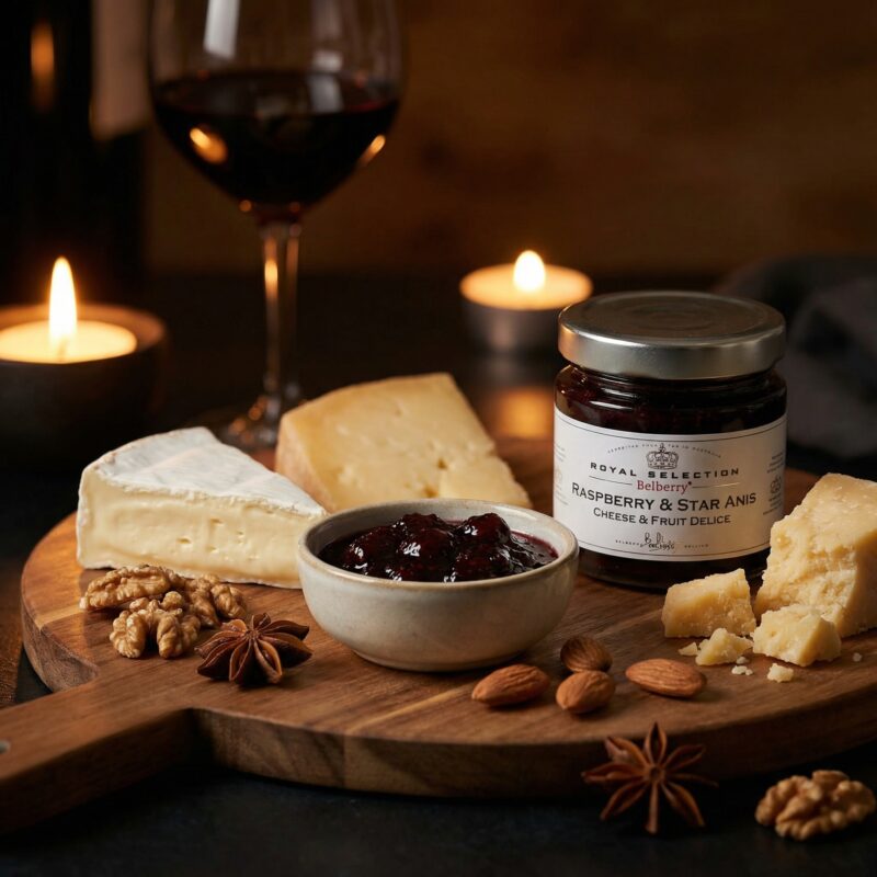 Kaasplank met Kaasbegeleider Frambozen Steranijs