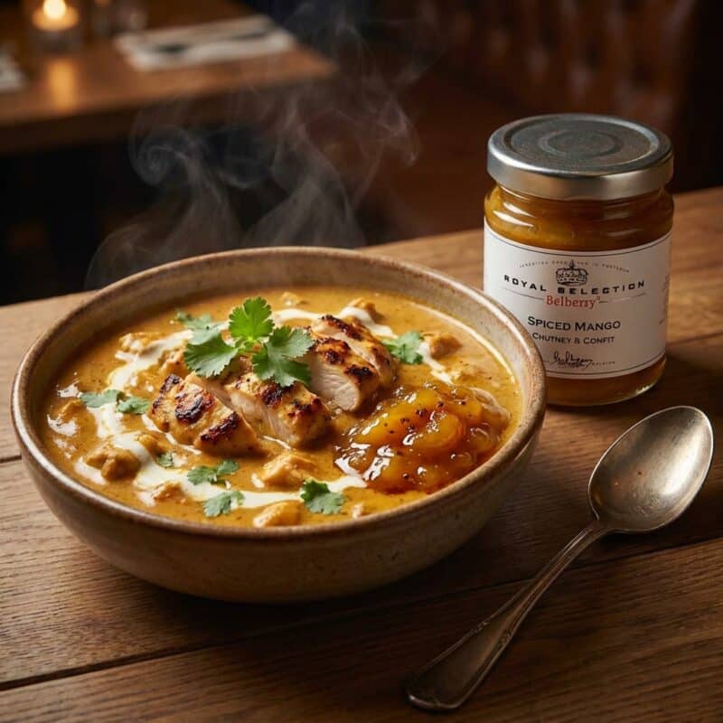 Kip met Mango Chutney