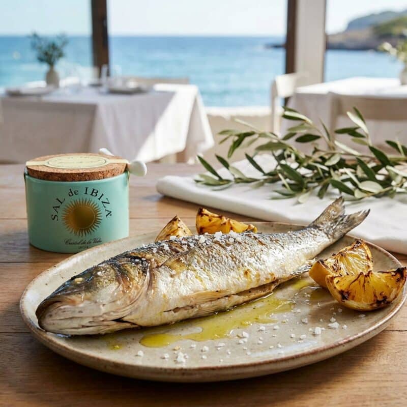 Sal de Ibiza Fleur de Sel met Vis