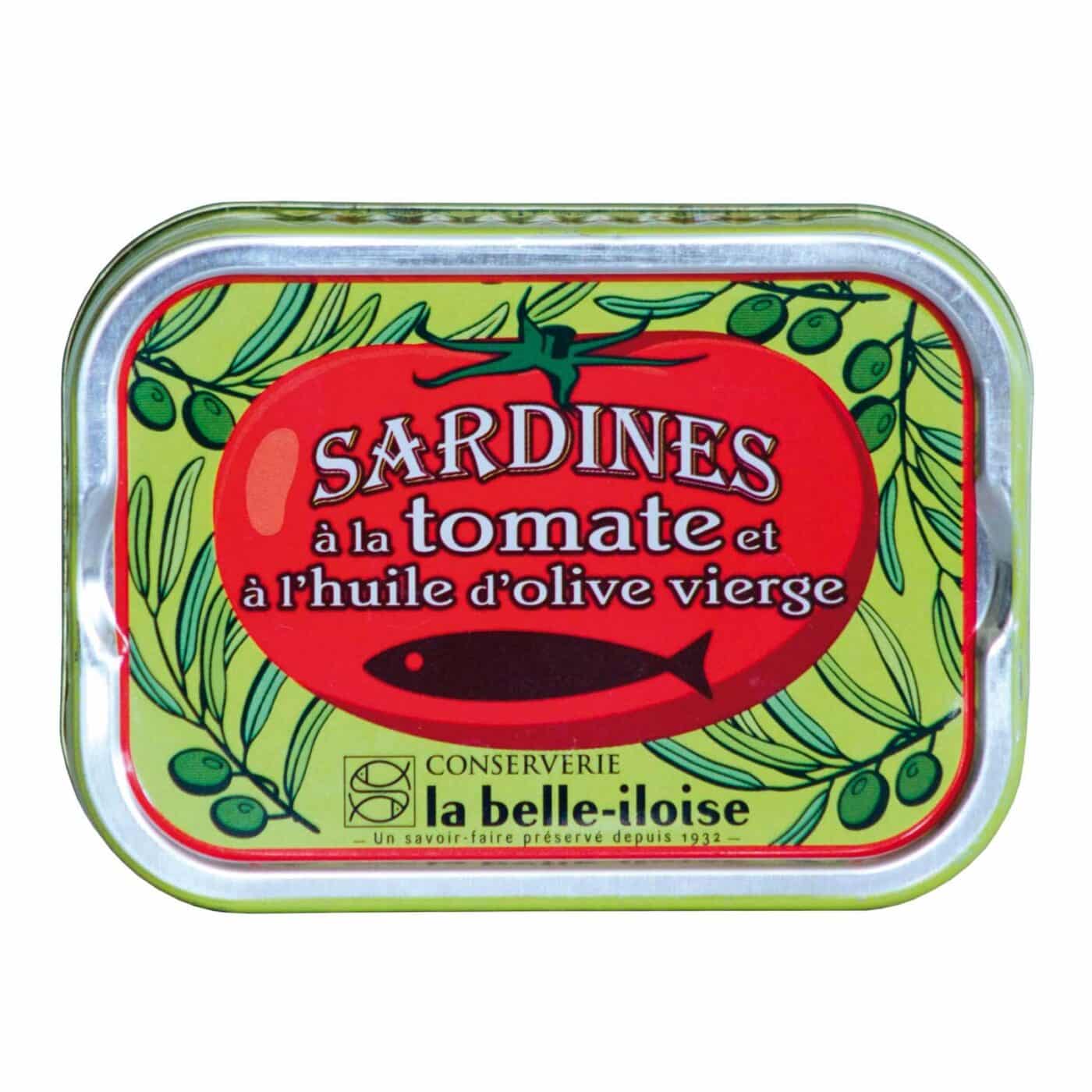 Sardines in de olijfolie met tomaat