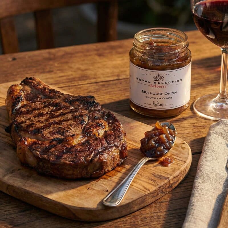 Uienchutney met Vlees