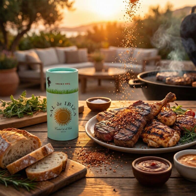 Vlees met Zuiver Zeezout met Smokey BBQ Mix