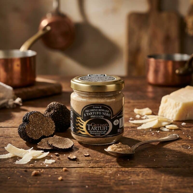 Zwarte Truffelcreme met Pecorino Romano