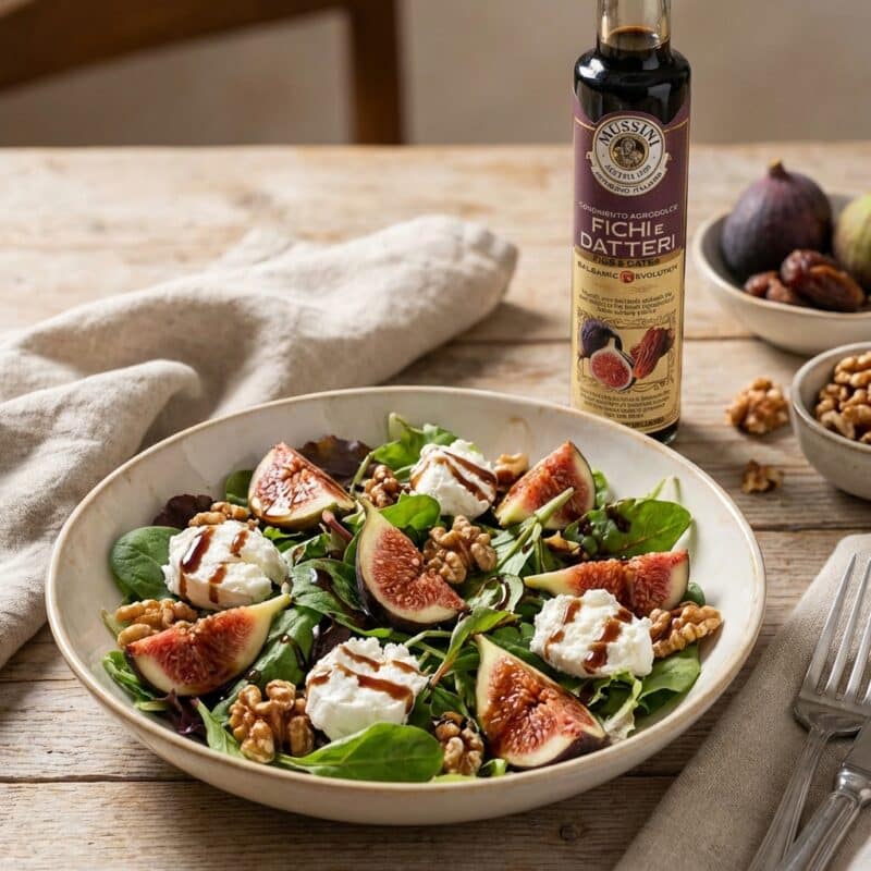 Salade met Vijgen en Dadels Balsamico Dressing