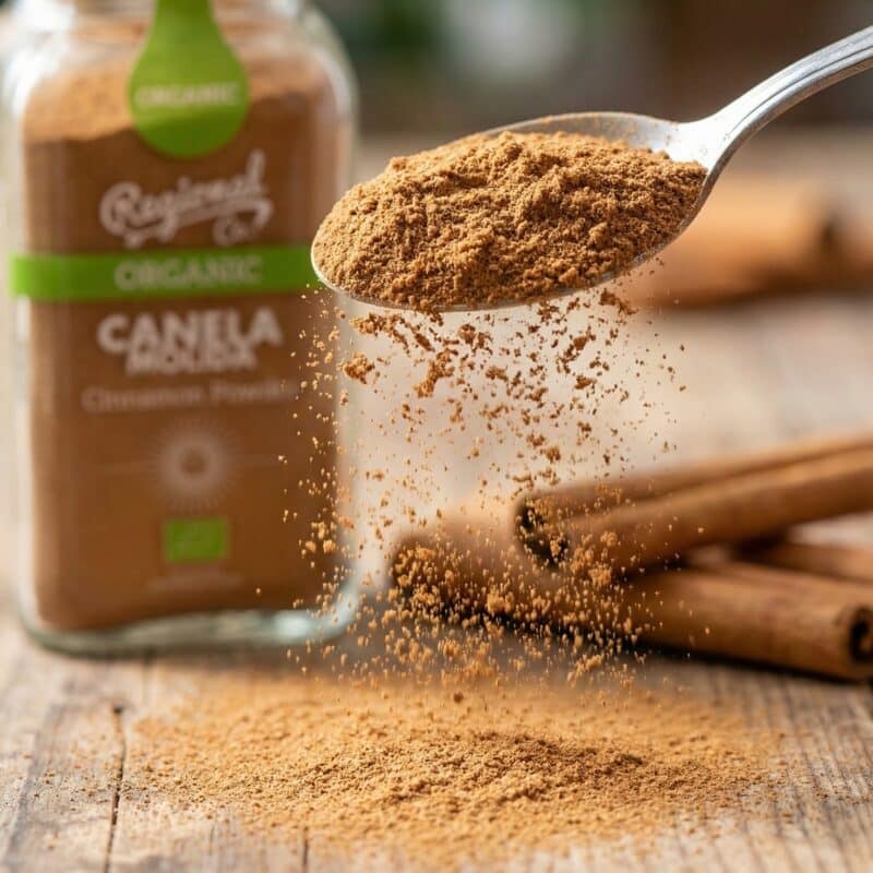 Close Up Biologische Kaneelpoeder