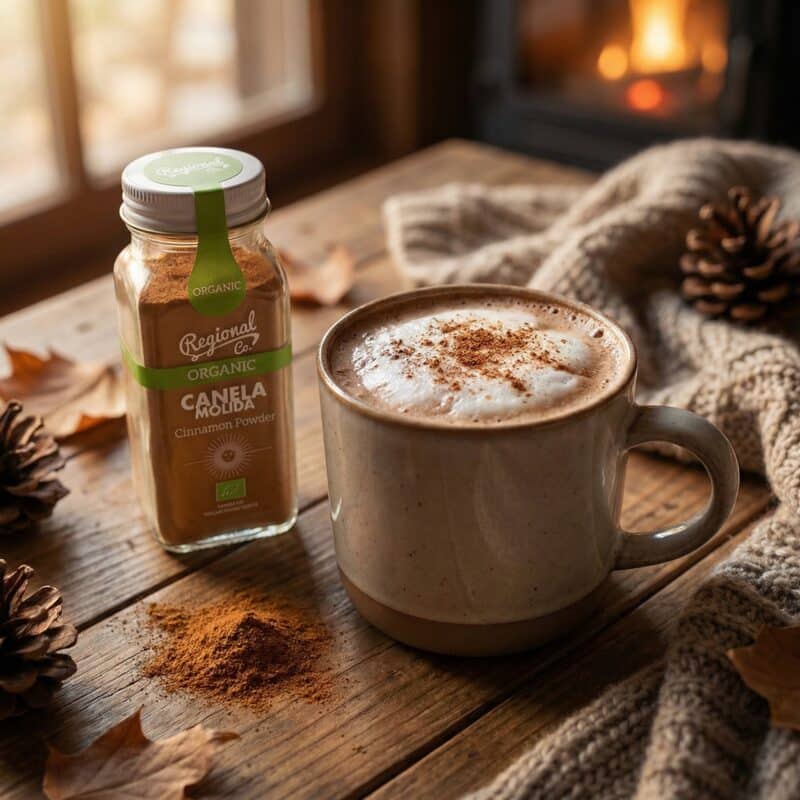 Koffie met Kaneelpoeder