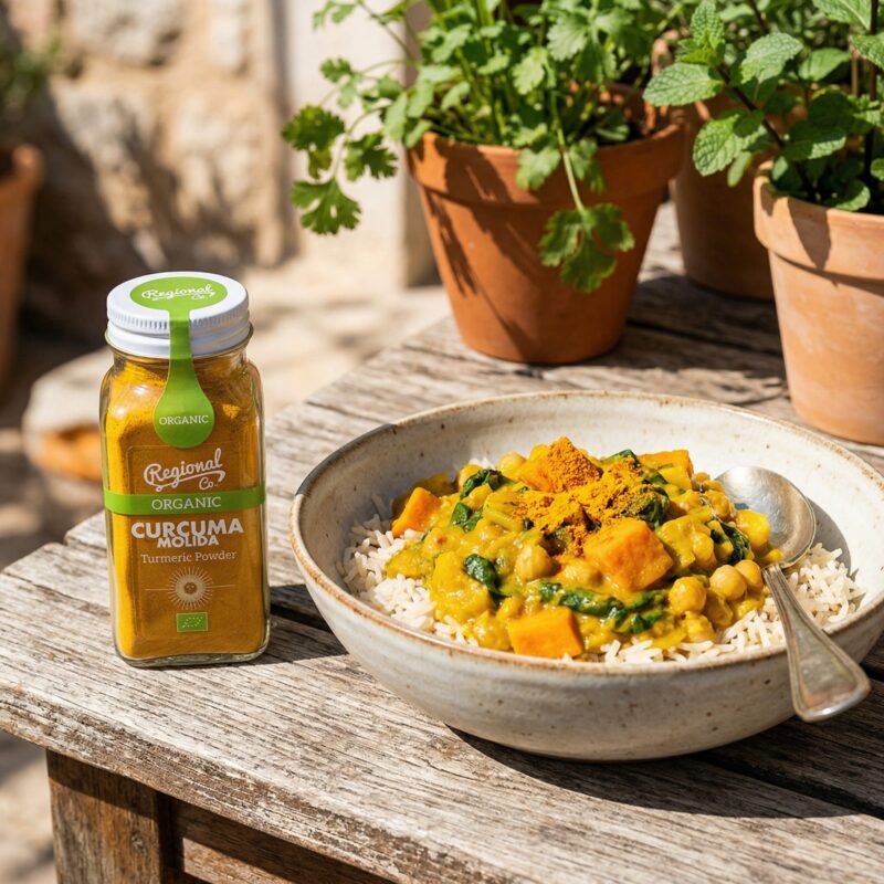 Oosters gerecht met Kurkuma