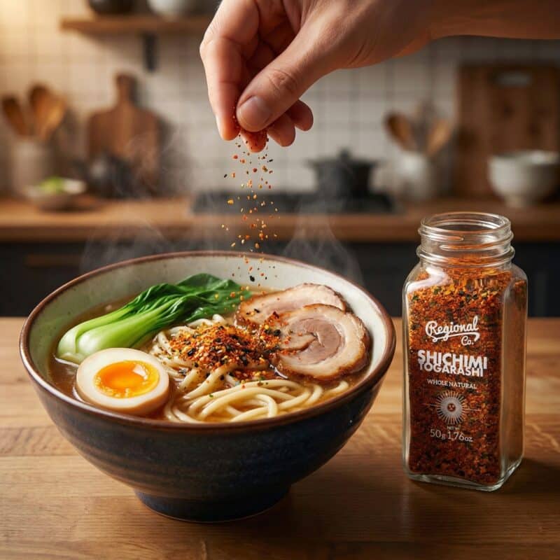 Ramen met Shichimi Togarashi