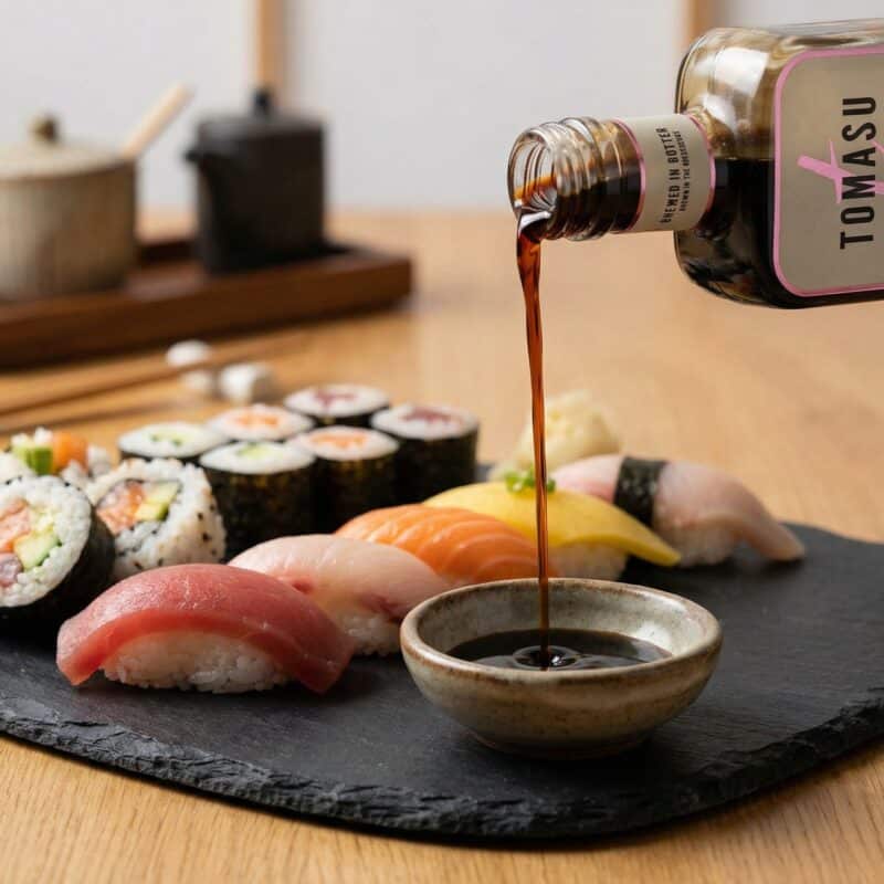 Sushi met Tomasu Sweet Sojasaus