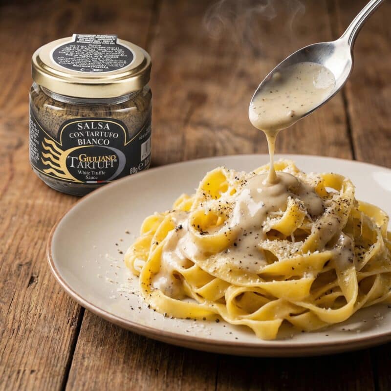 Pasta met Witte Truffelsaus