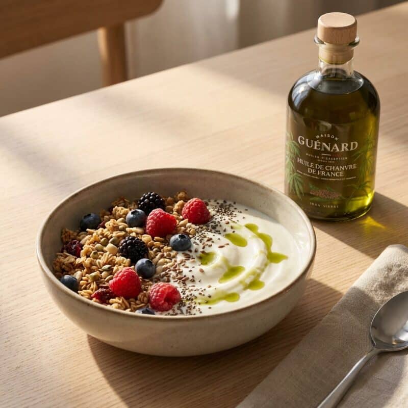 Hennepzaadolie met Yoghurt