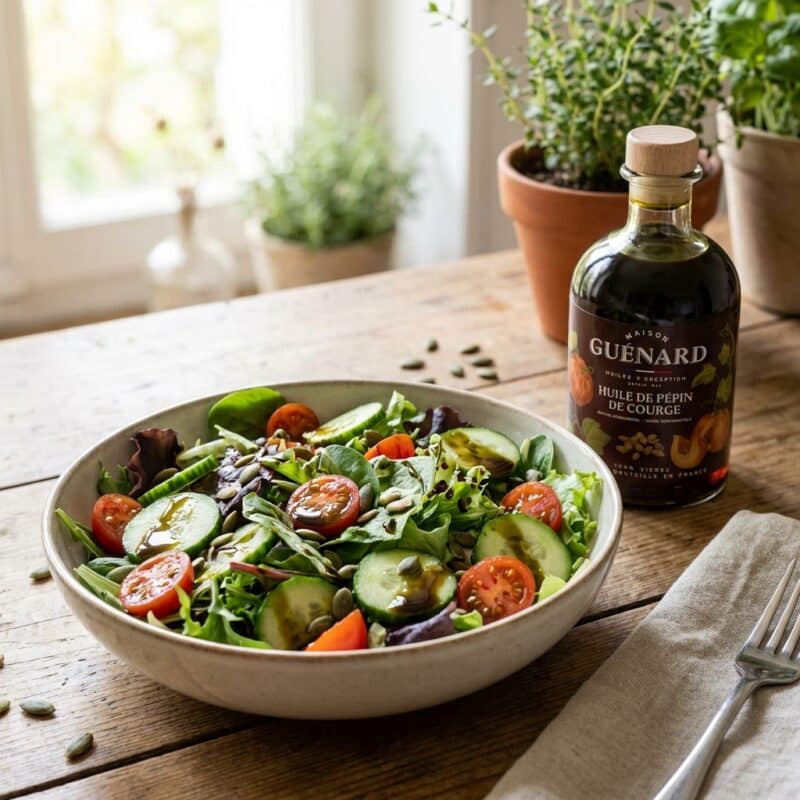 Salade met Pompoenpitolie