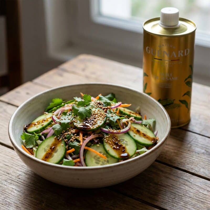 Salade met Sesamolie