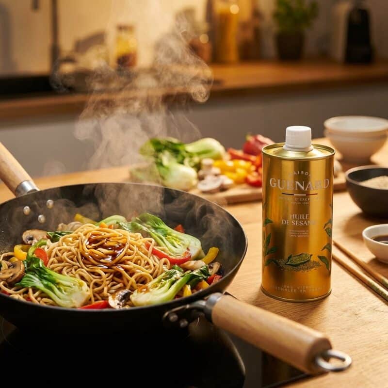 Wokken met Sesamolie