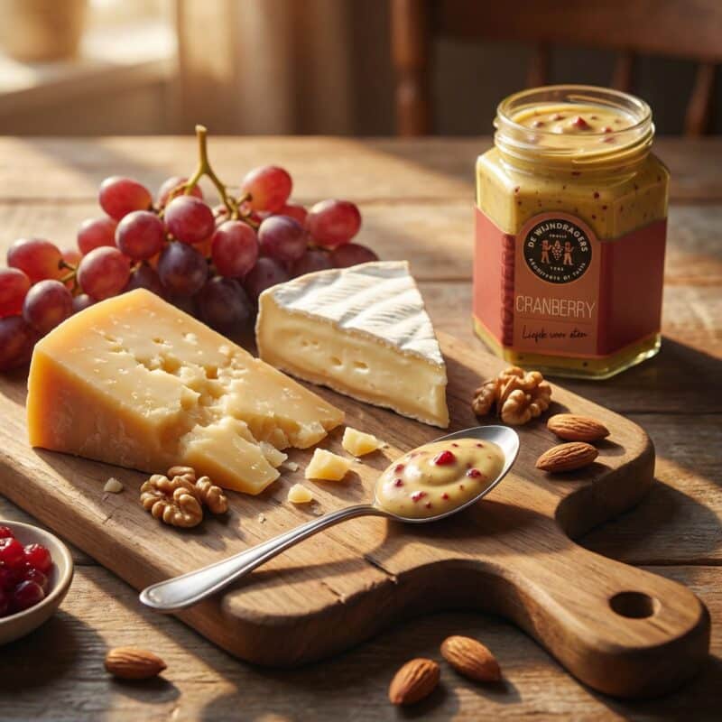 Kaasplank met Cranberry Mosterd