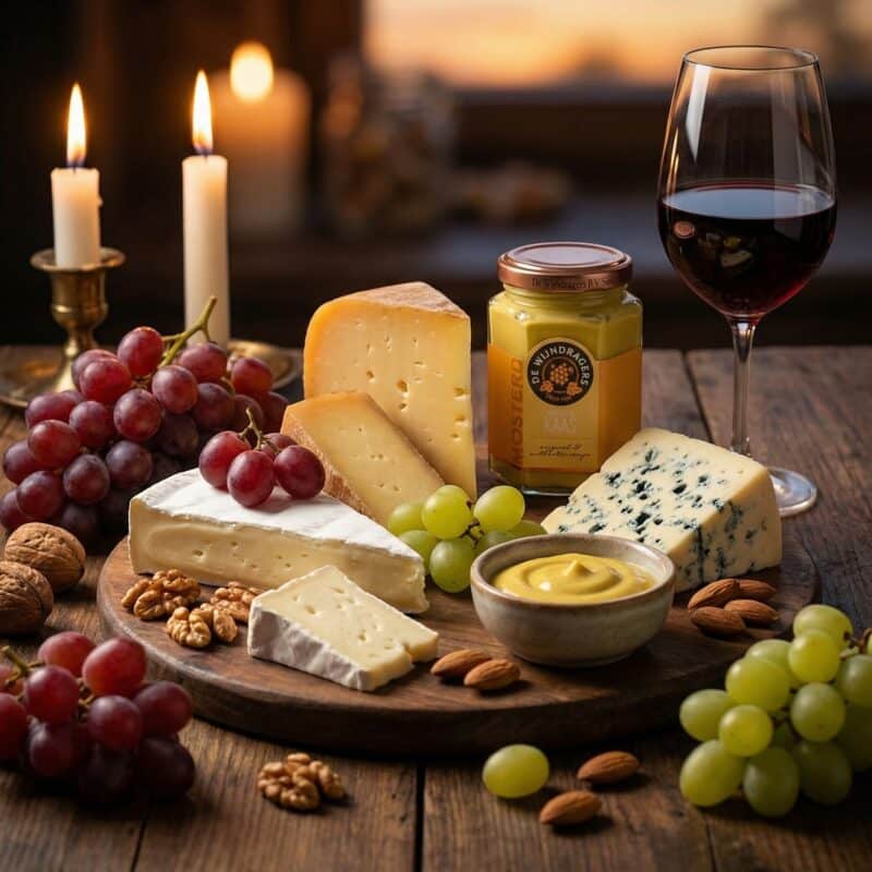 Kaasplank met mosterd