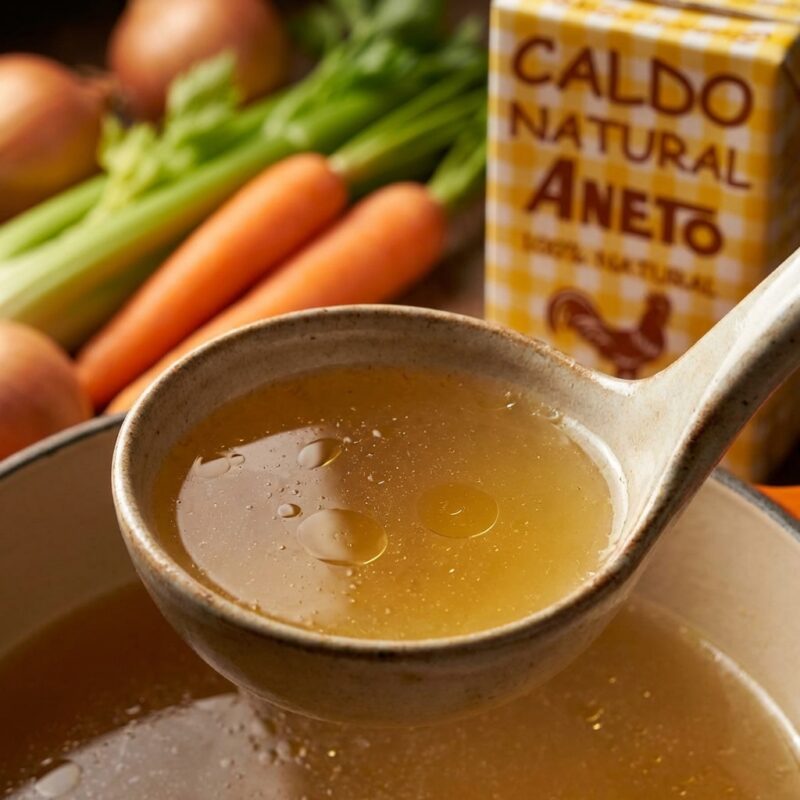 Natuurlijke Kippenbouillon Close Up