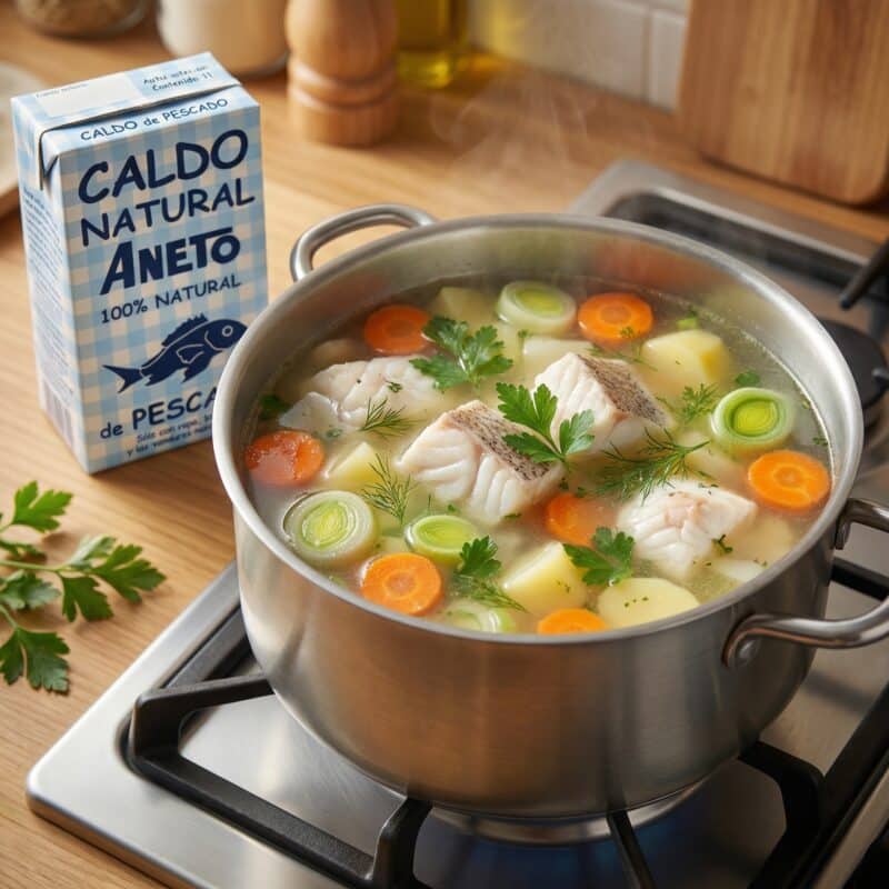 Soep met Visbouillon