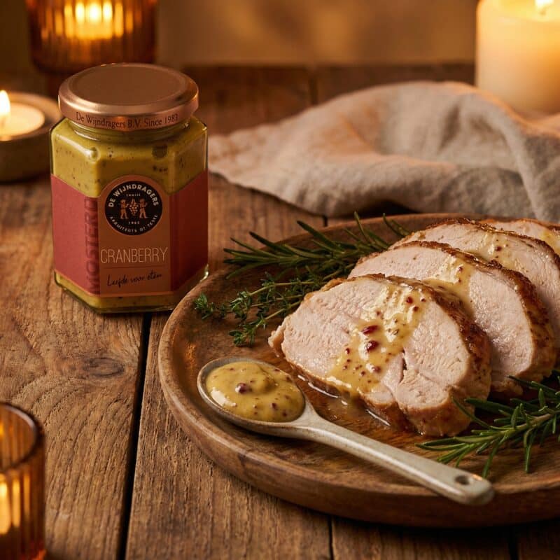 Vlees met Cranberry Mosterd