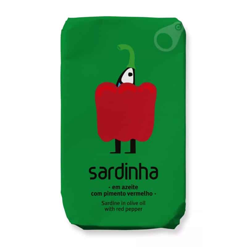 Sardines in Biologische Olijfolie met Biologische Rode Paprika