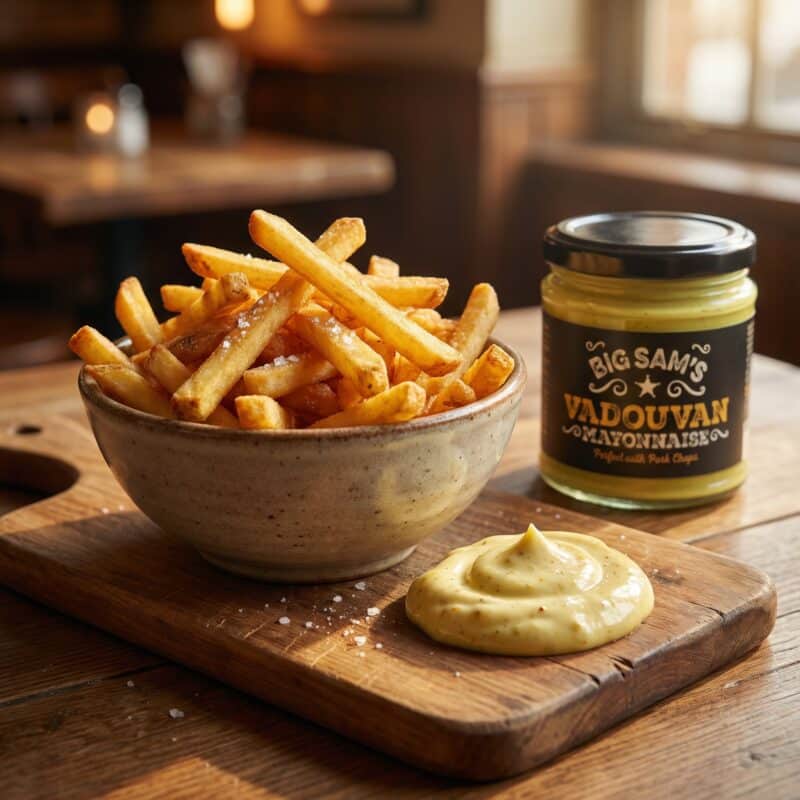 Friet met Vadouvan Mayonaise
