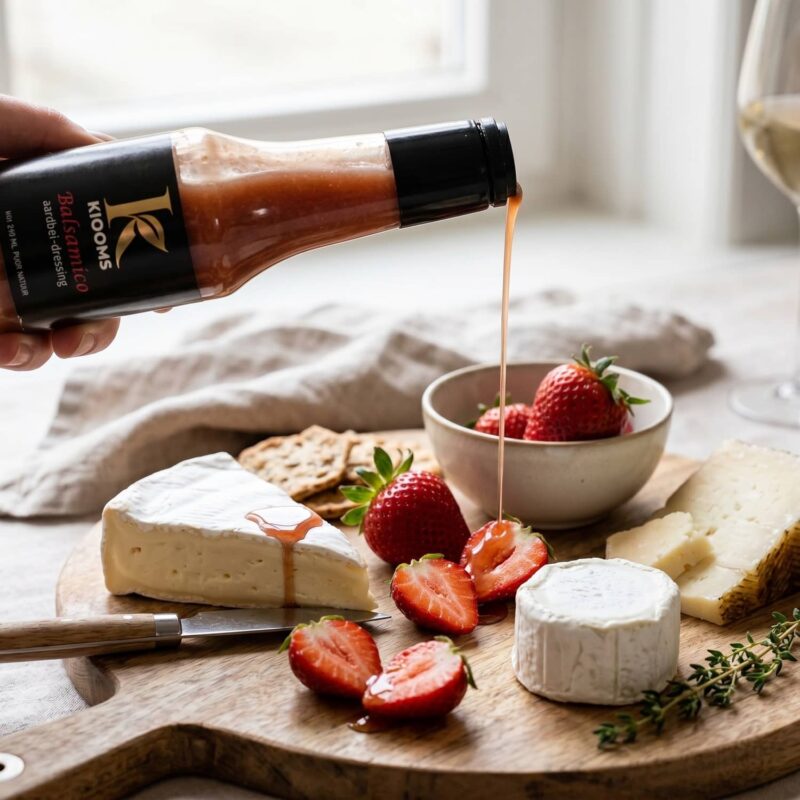 Brie met Balsamico Aardbei Dressing