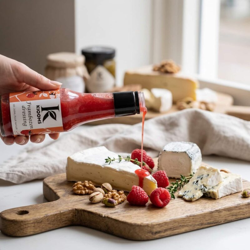 Brie met Frambozen Dressing