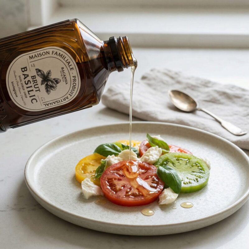Caprese met Basilicum Siroop
