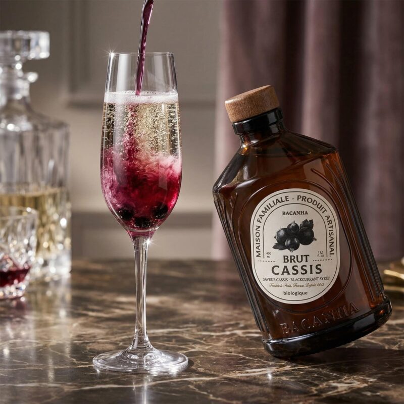 Cocktail met Cassis Siroop
