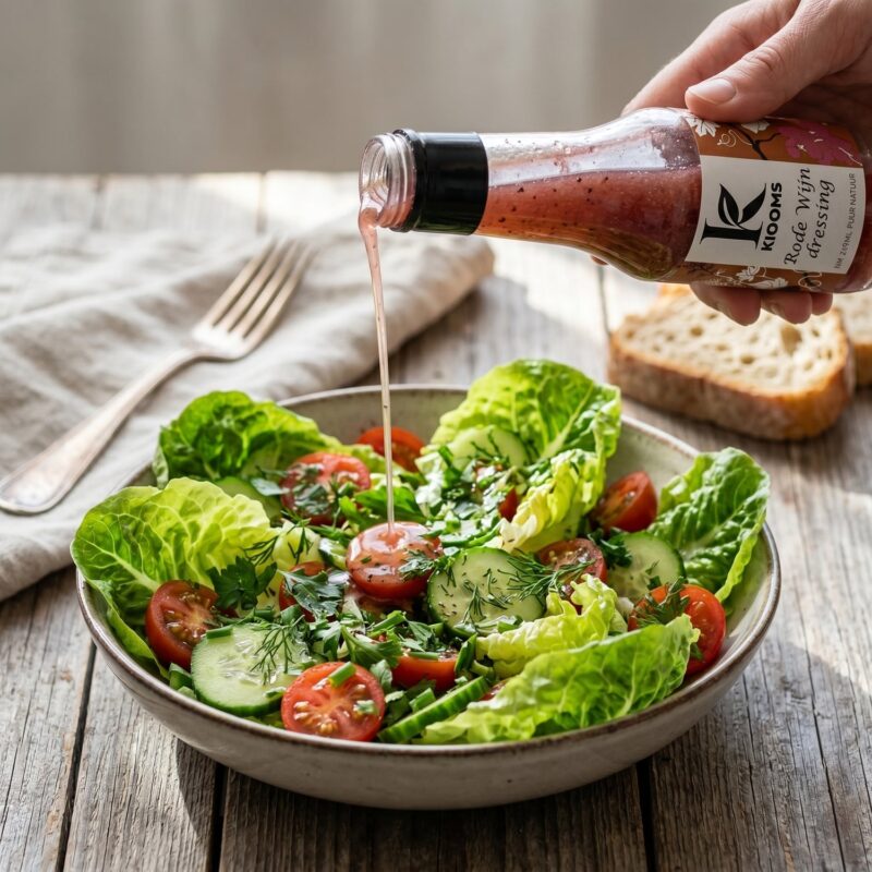 Salade met Rode Wijn Dressing