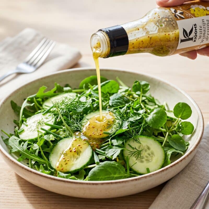 Salade met Witte Wijn Dressing